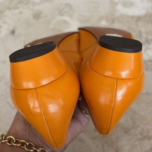 Bally Suisse Romain Nappa Leather Ballerina Flats 1970s Vintage - Picture 11 of 12